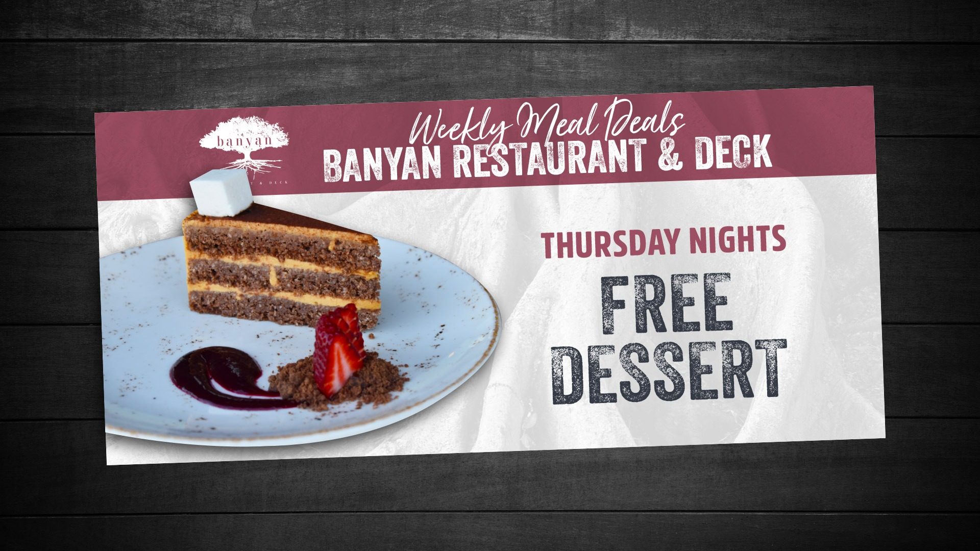 FREE DESSERT NIGHT