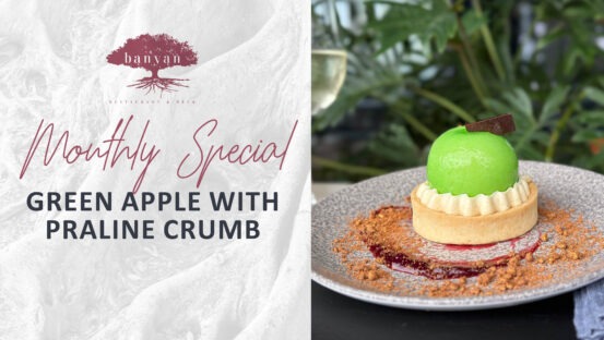 May Monthly Special – Green Apple with Praline Crumb